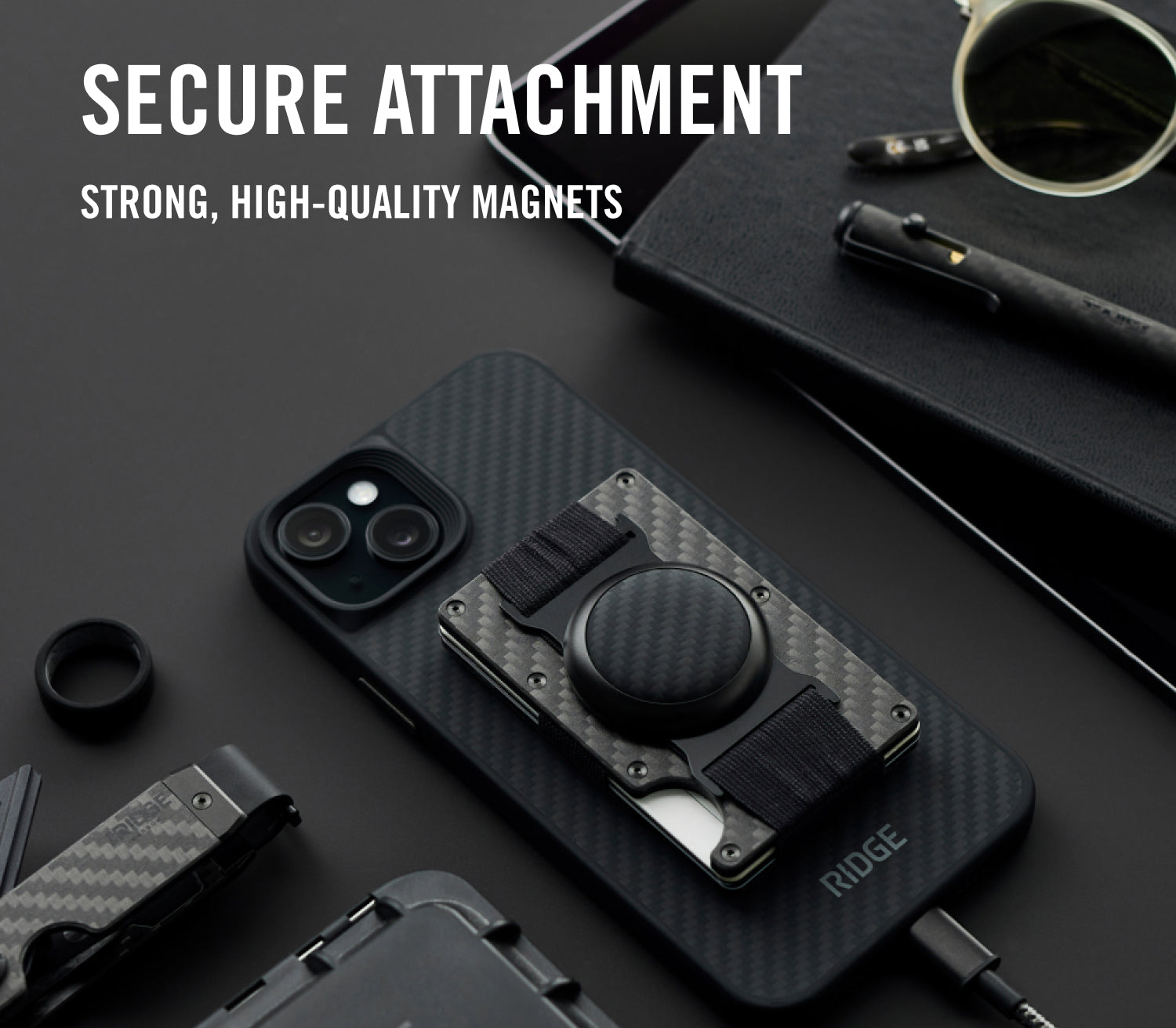 Ridge Wallet For MagSafe - Alpine Navy