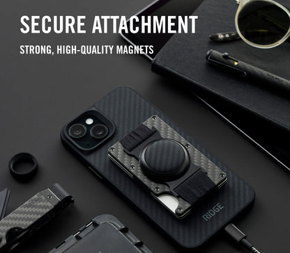 Ridge Wallet For MagSafe - Carbon Fiber 3k
