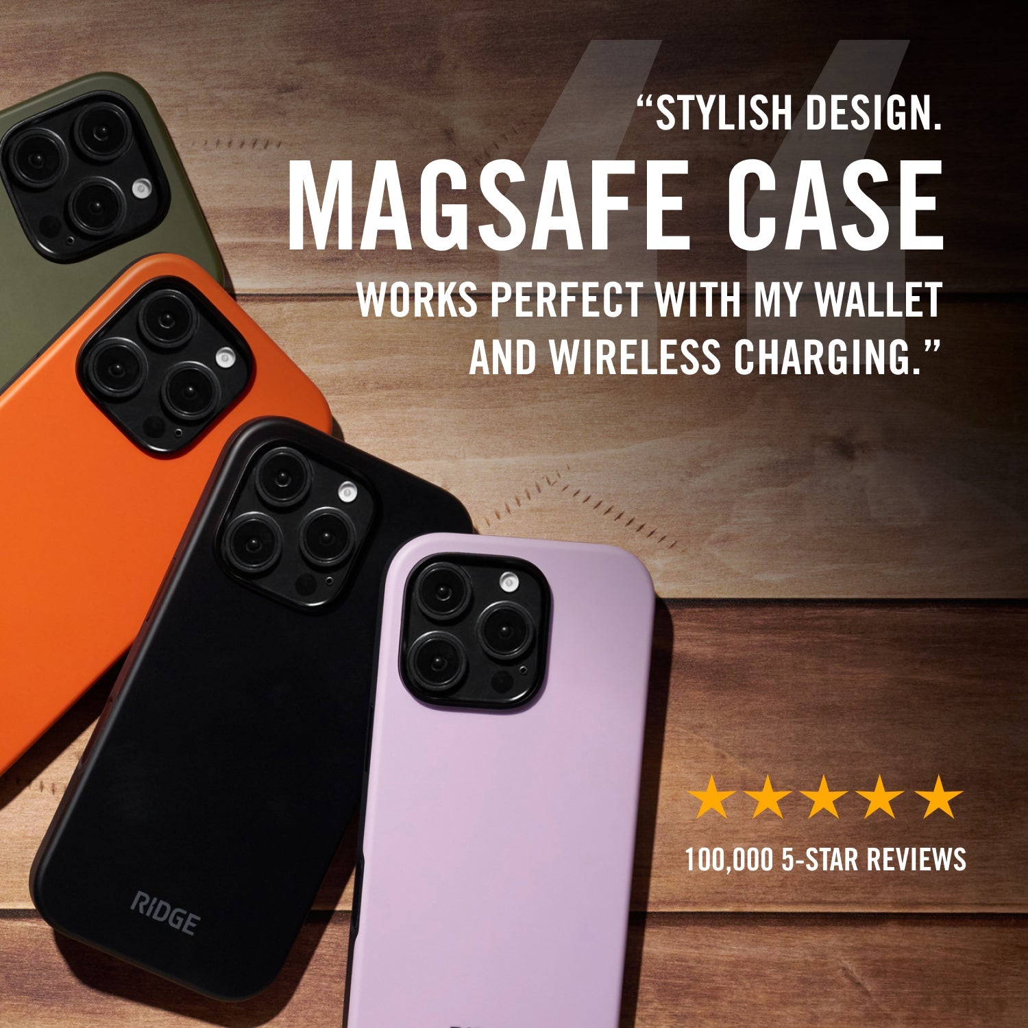 Ridge Phone Case - Midnight Black Leather - iPhone 16 Pro Max